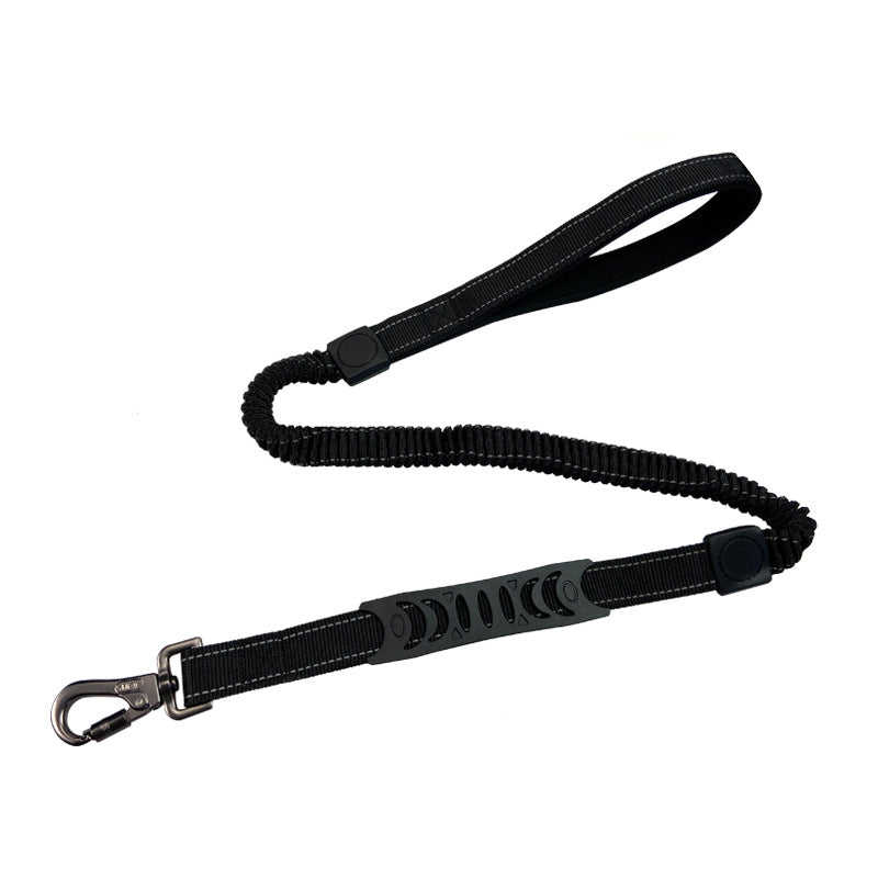 Retractable Reflective Dog Leash with Shock Absorption