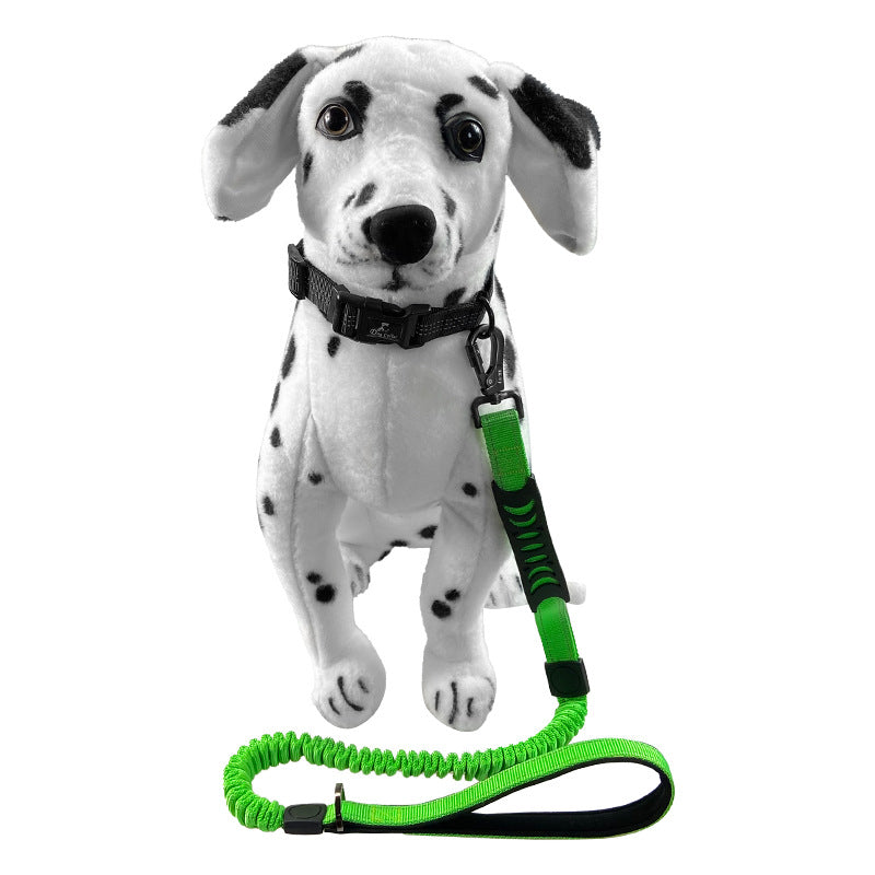 Retractable Reflective Dog Leash with Shock Absorption